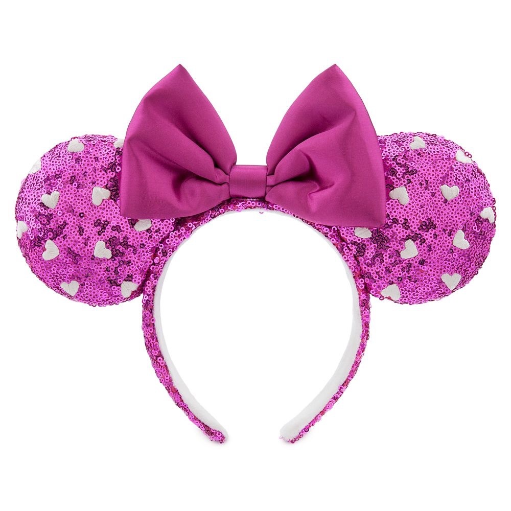 NWT *Discontinued* Disney Minnie Mouse Valentine’s Day Hearts Pink Ear Headband
